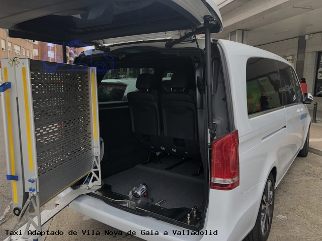 Taxi accesible de Valladolid a Vila Nova de Gaia
